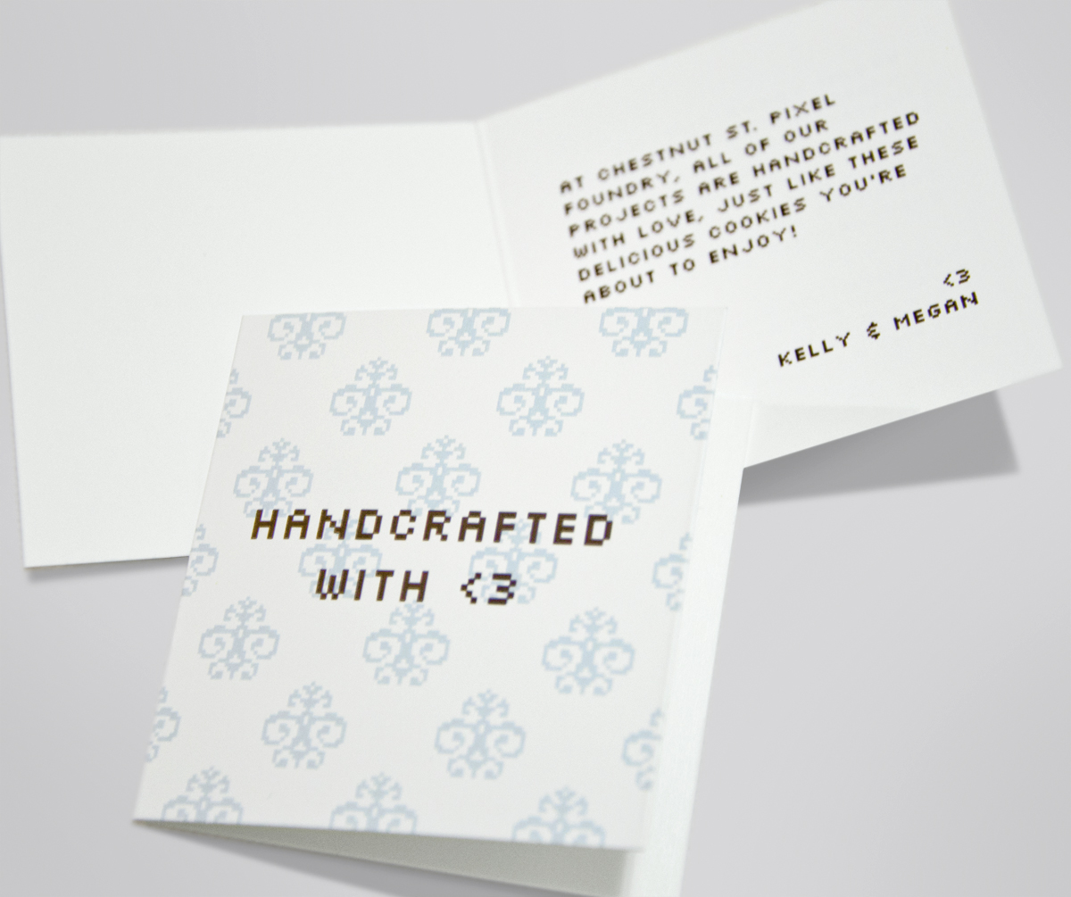 HANDCRAFTED WITH <3 - Card design