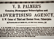 Volney Palmer - advertising